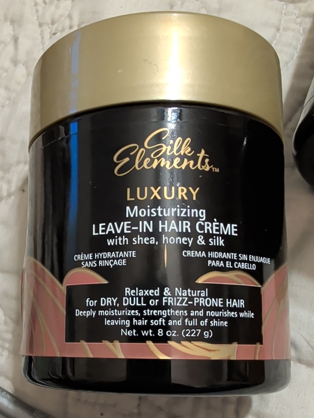 Element Luxury Moisturizing Leave-In Hair Crème Jars - Black & Gold